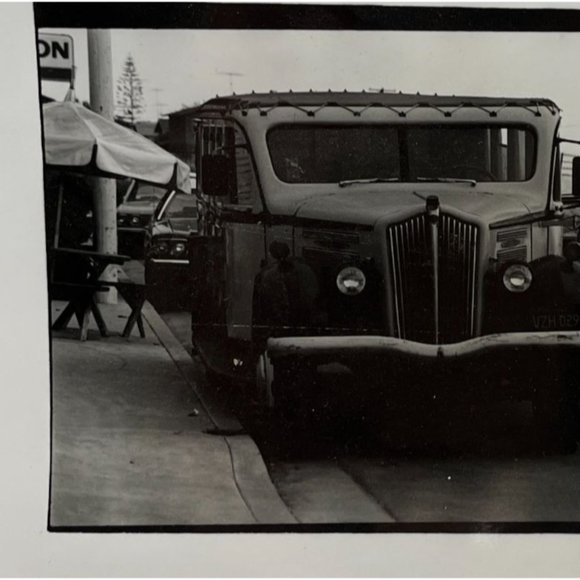 Vintage Delivery Truck Found Photo Auto Transportation Street Parking - Picture 6 of 6